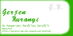 gerjen muranyi business card